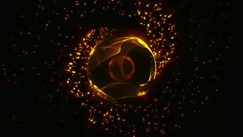 A sphere similar to a Planet from deep space. Stock Footage 277296385