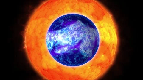 A sphere similar to a Planet from deep space. Stock Footage 277389549