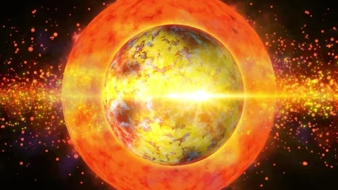 A sphere similar to a Planet from deep space. Stock Footage 277389564