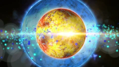 A sphere similar to a Planet from deep space. Stock Footage 277389569
