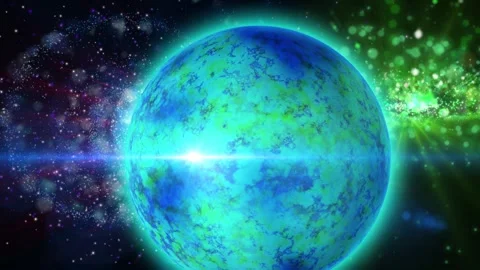 A sphere similar to a Planet from deep space. Stock Footage 277407532