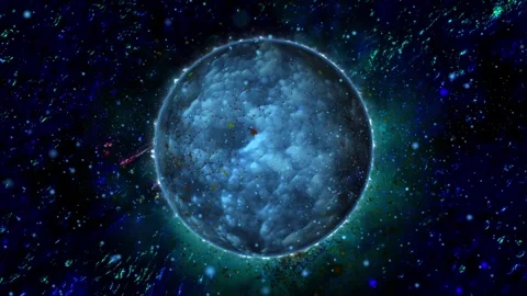 A sphere similar to a Planet from deep space. Stock Footage 277928403