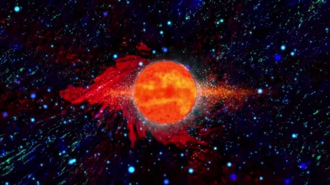 A sphere similar to a Planet from deep space. Stock Footage 277928408
