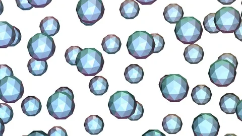 A sphere of small blue balls. 動画素材 86289871