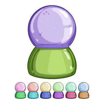 Sphere snow ball cartoon vector graphic 스톡 일러스트