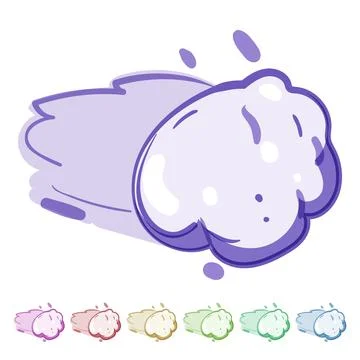 Sphere snowball cartoon vector graphic Stock Illustration