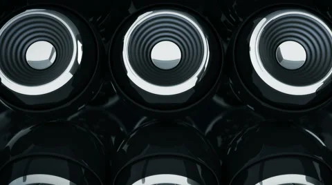 Sphere speaker 3D Stock Footage 67833865