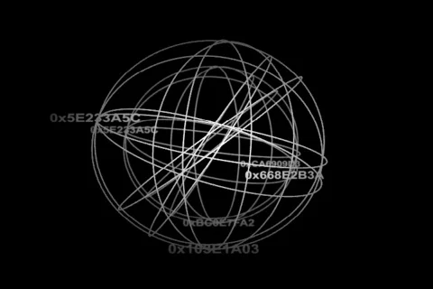 Sphere spinning Stock Footage 138101
