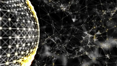 Sphere structure and fantasy abstract technology and engineering background Video stock 70455005