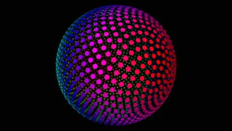 Sphere Surface Collapsing Into Itself Stock Footage 139735723