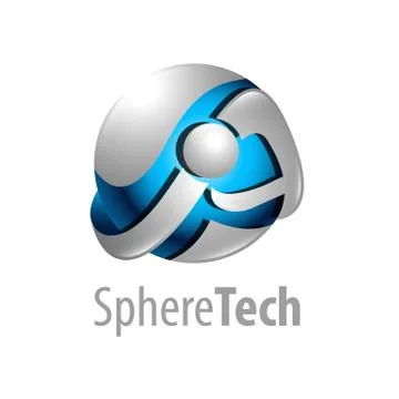 Sphere technology logo concept design. Symbol graphic template element Stock Illustration
