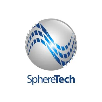 Sphere technology logo concept design. Symbol graphic template element Stock Illustration
