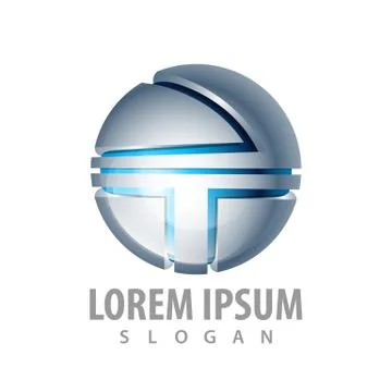 Sphere technology  media logo concept design. Symbol graphic template element Stock Illustration