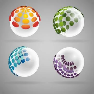 Sphere transparent Stock Illustration