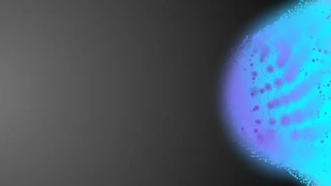 Sphere of undulating particles. Gray background. color gradient. . cloud of Stock Footage 86993107