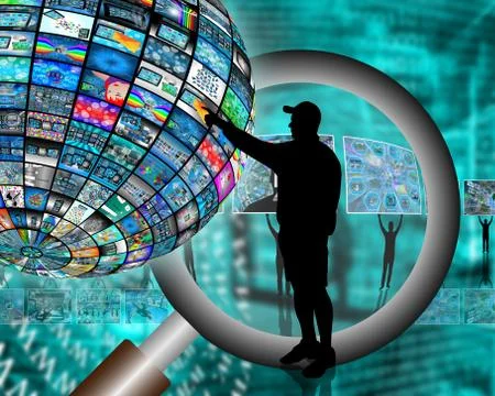 Sphere for upside down Stock Illustration