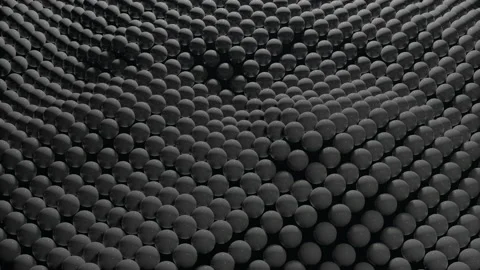 Sphere waves background. Infinite loop. Stock Footage 142988151
