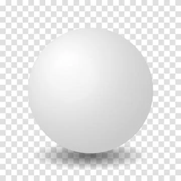 Sphere White 3D Vector Ball Stock Illustration