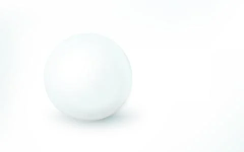 Sphere, white ball. Mock up of clean round the realistic object, orb icon. Stock Illustration