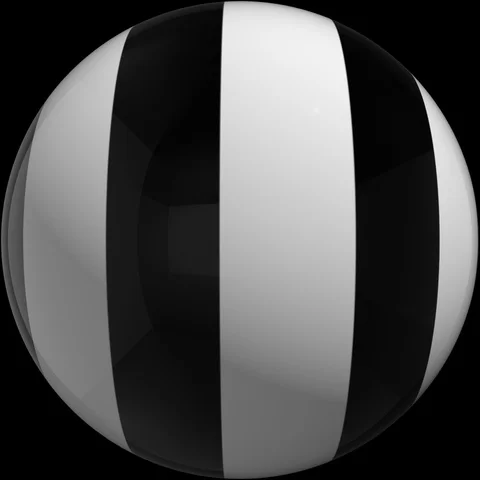 Sphere white with thick black lines that move to the right Video stock 112762883