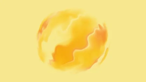 Sphere Yellow 4k Video Animation Stock Footage 296619624