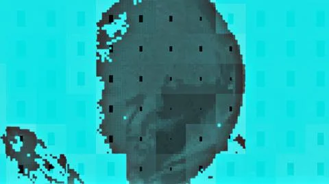 Spherepixel illustrationBg large Illustrazione stock