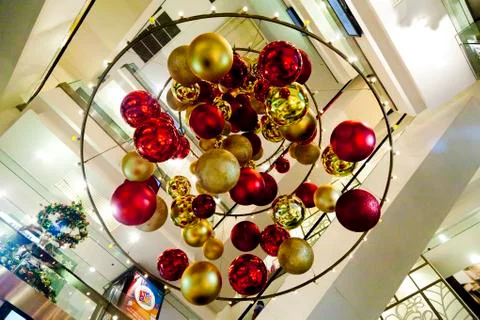Spheres in air Stock Photos