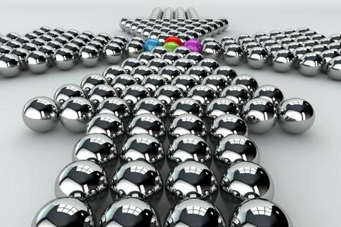 Spheres arrow イラスト素材