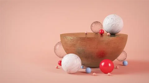 Spheres background Stock Illustration