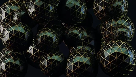 Spheres concept backdrop. Stock Footage 237025197