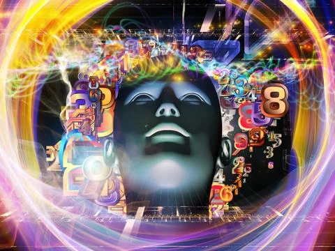 Spheres of Digital Science Stock-Illustration