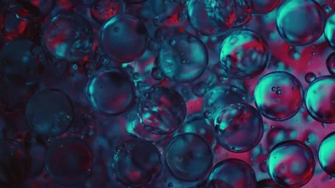 Spheres floating in water Stock Footage 165036218
