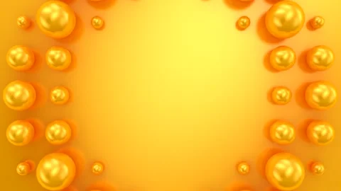 Spheres Form a Wave Stock Footage 320354921