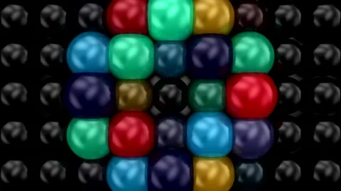Spheres Form a Wave Video stock 320997800