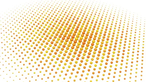 Spheres Formed A Wave Stock Footage 104742825