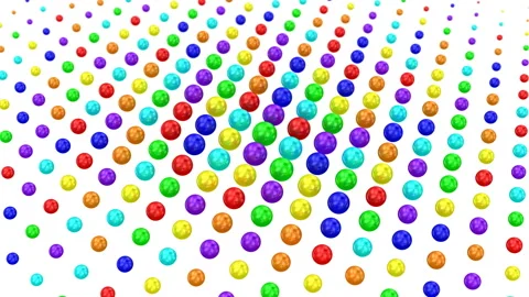 Spheres Formed A Wave Stock Footage 104760275