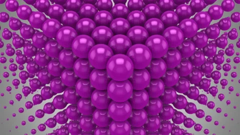 Spheres Formed A Wave In Space Stock Footage 105382629