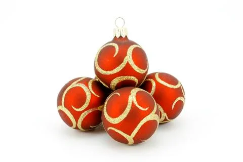 Spheres red Stock Photos