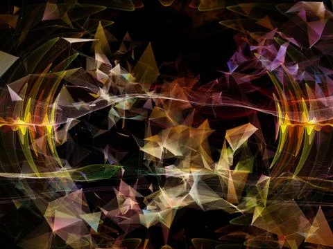 Spheres of Virtual World Stockillustratie