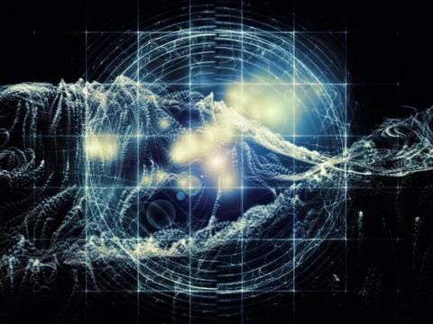Spheres of Virtual World Stockillustratie