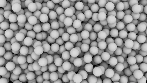 Spheres waves grey 1.mp4 Stock Footage 341107231