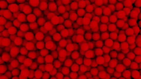 Spheres Waves Red 1.mp4 Stock Footage 341107289