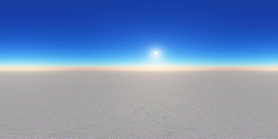 Spherical 360 degrees seamless panorama with a sunny desert landscape Stock-Illustration