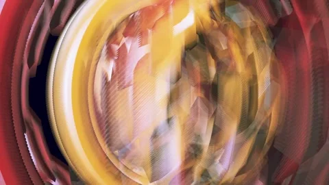 Spherical Abstract Cybernetic Background Stock Footage 256090866