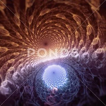Spherical Abstract Spiritual Dreamy Landscape like Otherworld and Afterlife Stock Photos
