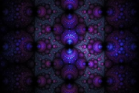 Spherical base fractal Stock Illustration