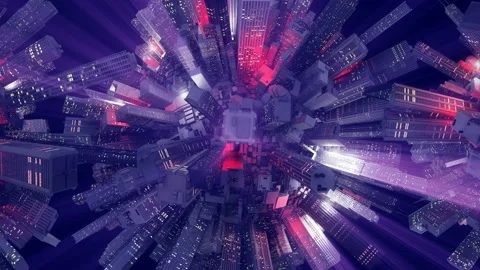 Spherical city Stock Footage 134170720