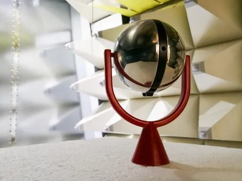 Spherical dipole radiation source for emc laboratory calibration Stock Photos
