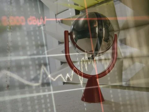 Spherical dipole radiation source for emc laboratory calibration Stock Photos