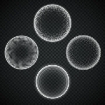 Spherical energy shield Stock Illustration